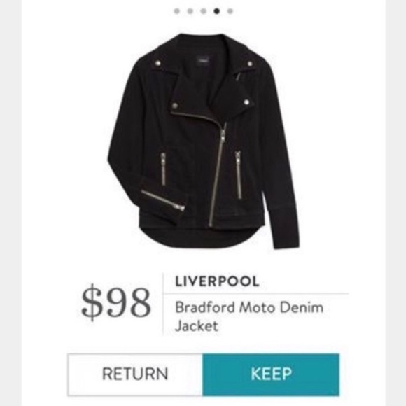 Liverpool Jeans Company Jackets & Blazers - Liverpool Demin Moto Jacket